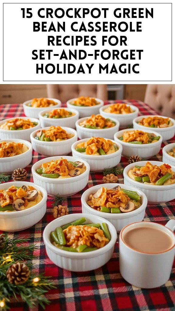 15 Crockpot Green Bean Casserole Recipes for Set-And-Forget Holiday Magic