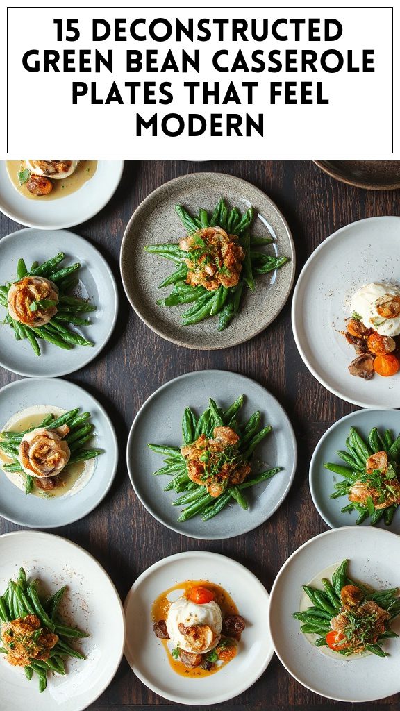 15 Deconstructed Green Bean Casserole Plates That Feel Modern