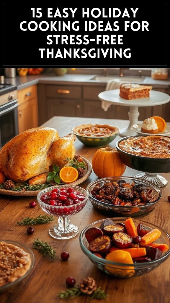 15 Easy Holiday Cooking Ideas for Stress-Free Thanksgiving
