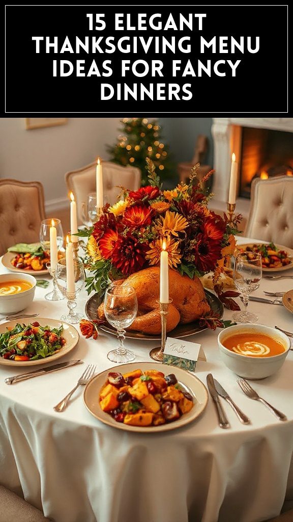 15 Elegant Thanksgiving Menu Ideas for Fancy Dinners