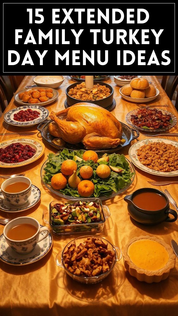 15 Extended Family Turkey Day Menu Ideas