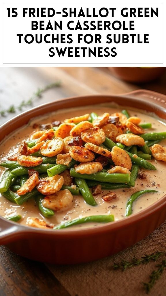 15 Fried-Shallot Green Bean Casserole Touches for Subtle Sweetness