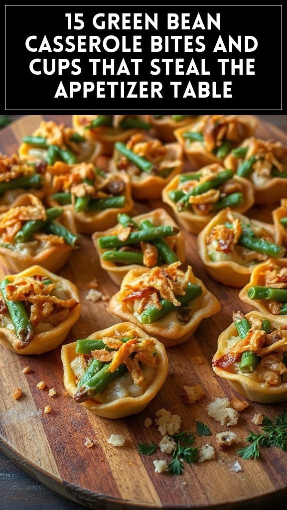15 Green Bean Casserole Bites and Cups That Steal the Appetizer Table