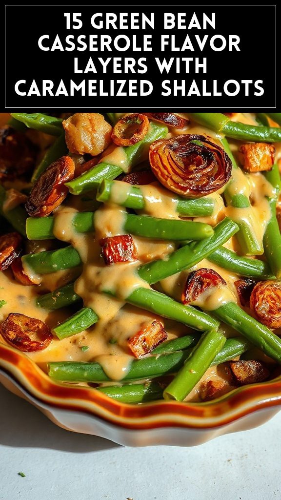 15 Green Bean Casserole Flavor Layers With Caramelized Shallots