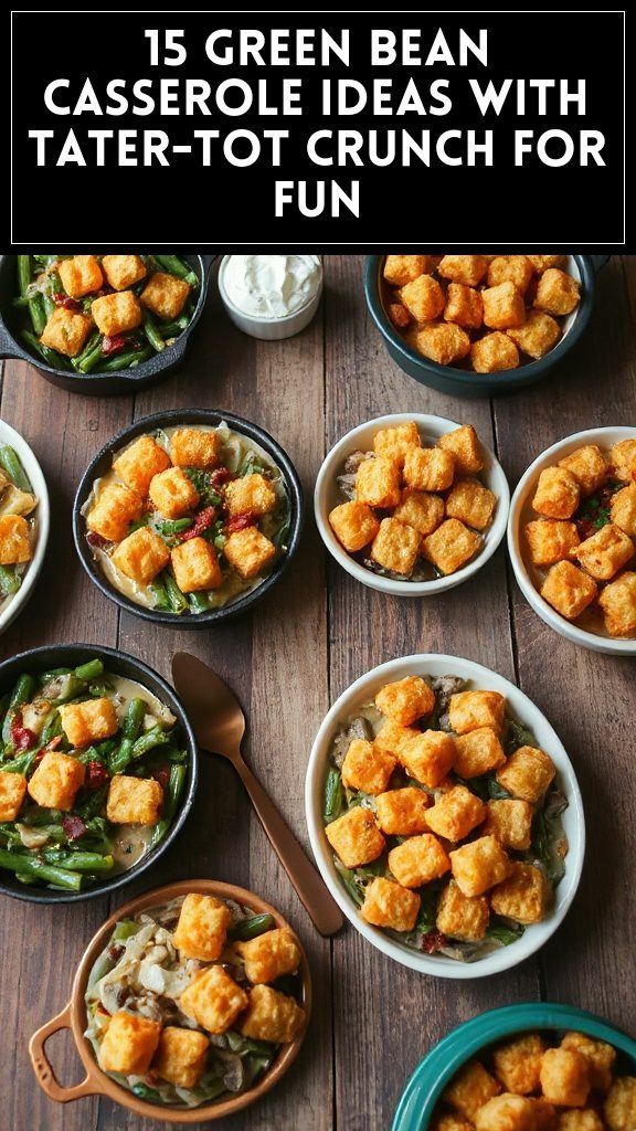 15 Green Bean Casserole Ideas With Tater-Tot Crunch for Fun