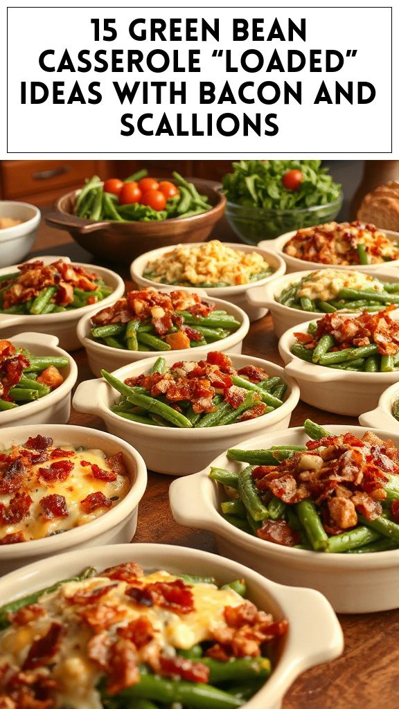 15 Green Bean Casserole “Loaded” Ideas With Bacon and Scallions