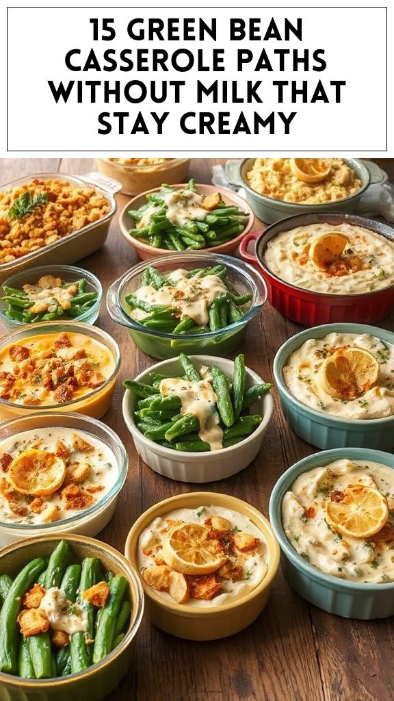 15 Green Bean Casserole Paths Without Milk That Stay Creamy
