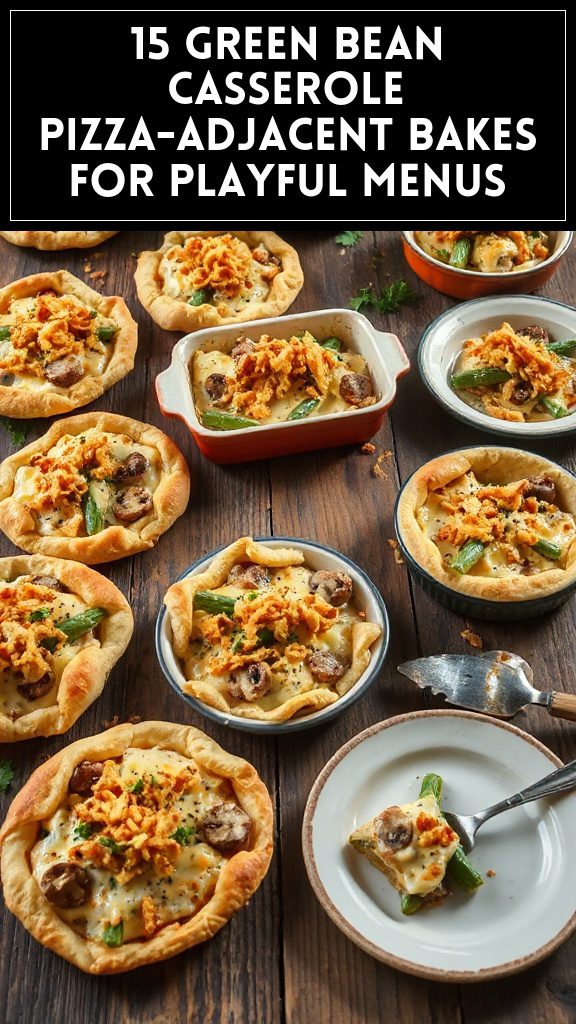 15 Green Bean Casserole Pizza-Adjacent Bakes for Playful Menus