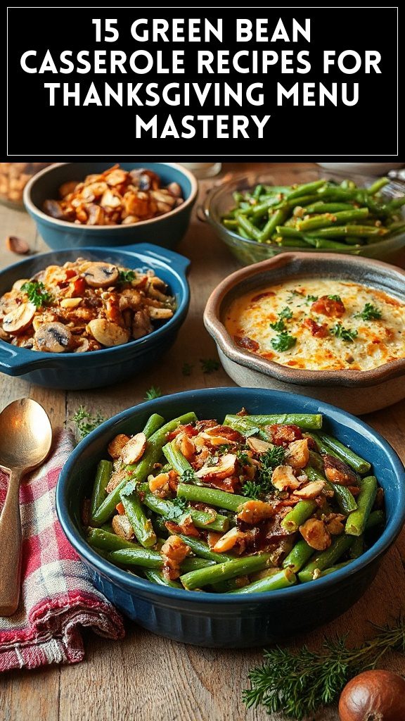15 Green Bean Casserole Recipes for Thanksgiving Menu Mastery