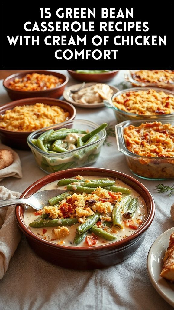 15 Green Bean Casserole Recipes With Cream of Chicken Comfort