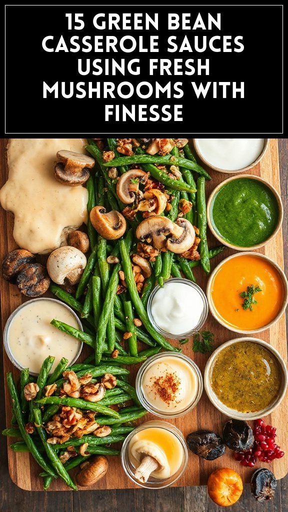 15 Green Bean Casserole Sauces Using Fresh Mushrooms With Finesse