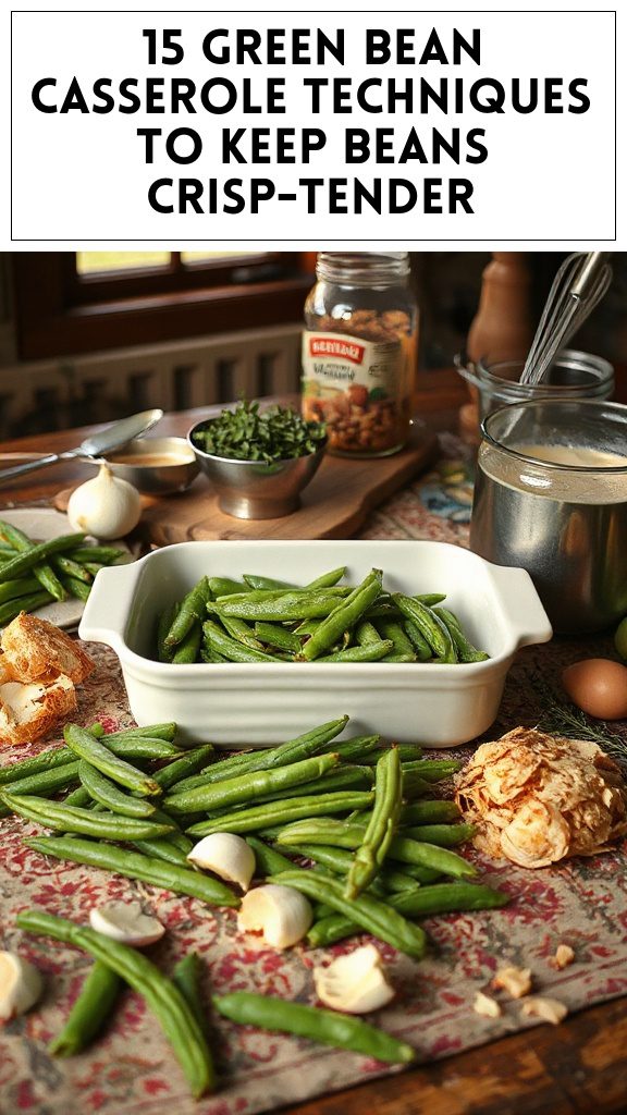 15 Green Bean Casserole Techniques to Keep Beans Crisp-Tender