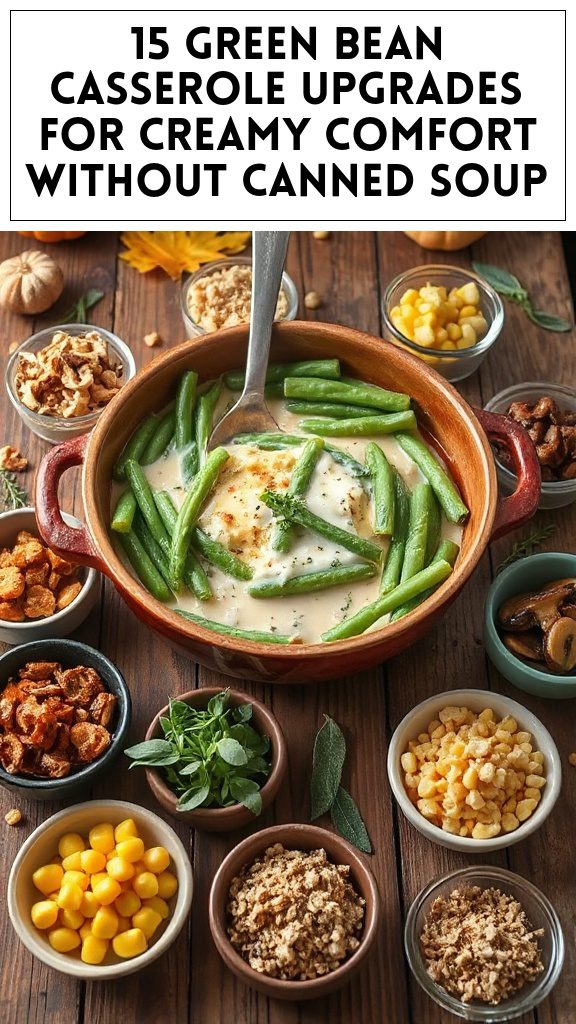 15 Green Bean Casserole Upgrades for Creamy Comfort Without Canned Soup