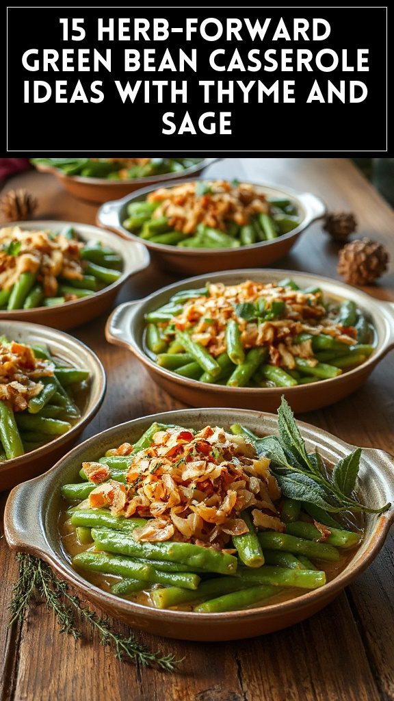 15 Herb-Forward Green Bean Casserole Ideas With Thyme and Sage