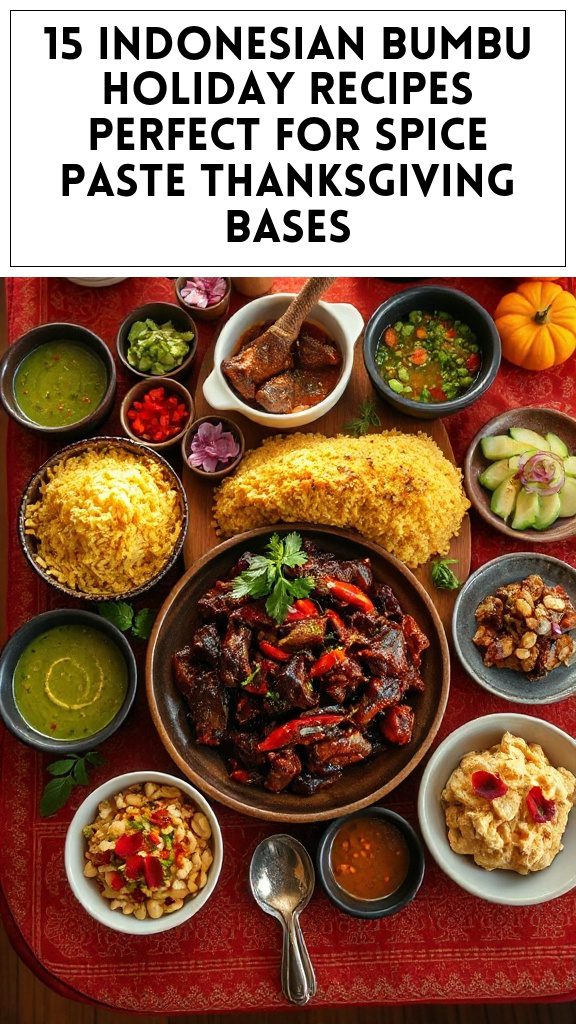 15 Indonesian Bumbu Holiday Recipes Perfect for Spice Paste Thanksgiving Bases