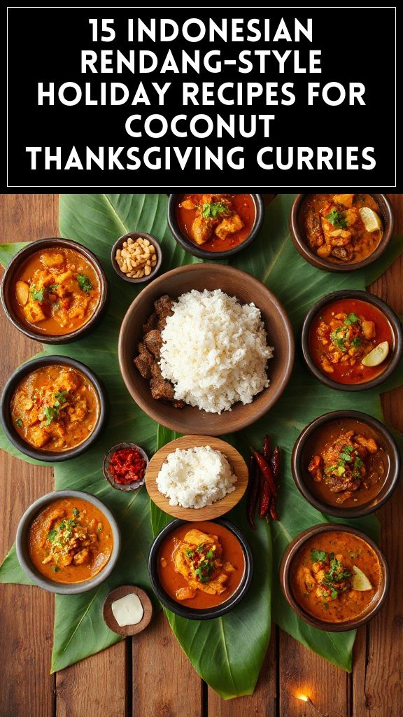 15 Indonesian Rendang-Style Holiday Recipes for Coconut Thanksgiving Curries