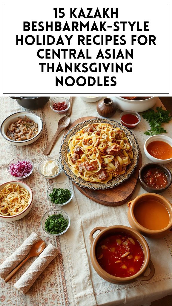 15 Kazakh Beshbarmak-Style Holiday Recipes for Central Asian Thanksgiving Noodles