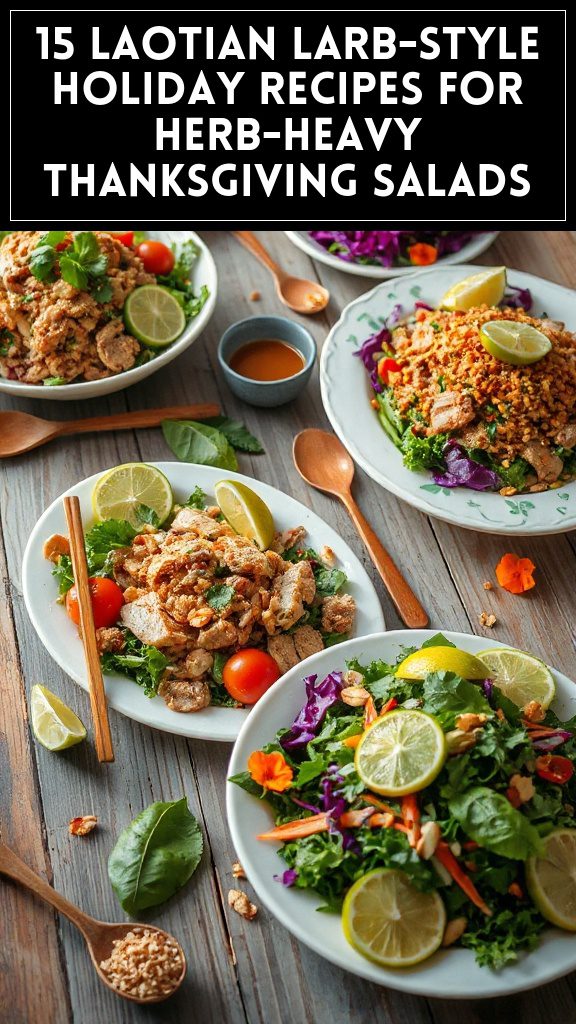 15 Laotian Larb-Style Holiday Recipes for Herb-Heavy Thanksgiving Salads