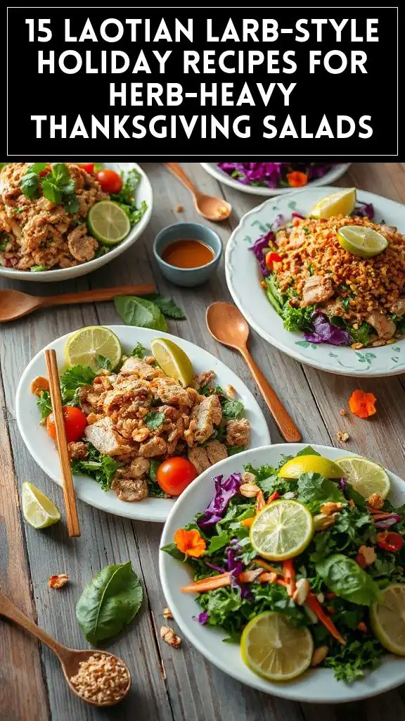 15 Laotian Larb-Style Holiday Recipes for Herb-Heavy Thanksgiving Salads