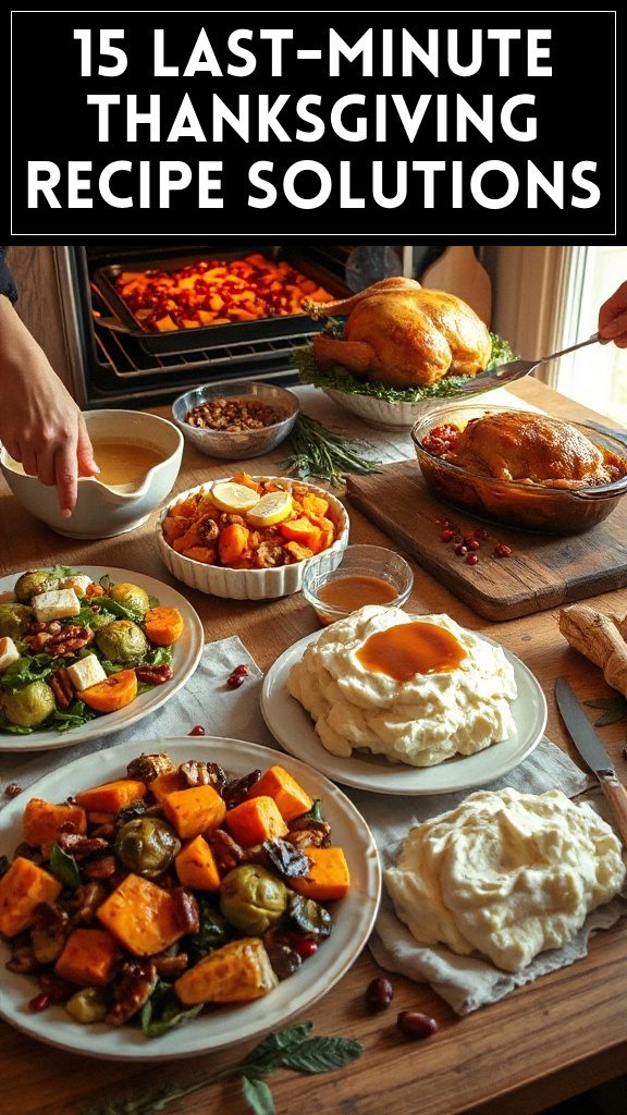 15 Last-Minute Thanksgiving Recipe Solutions