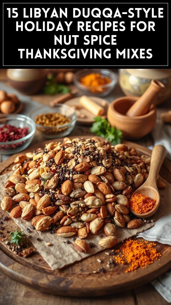 15 Libyan Duqqa-Style Holiday Recipes for Nut Spice Thanksgiving Mixes