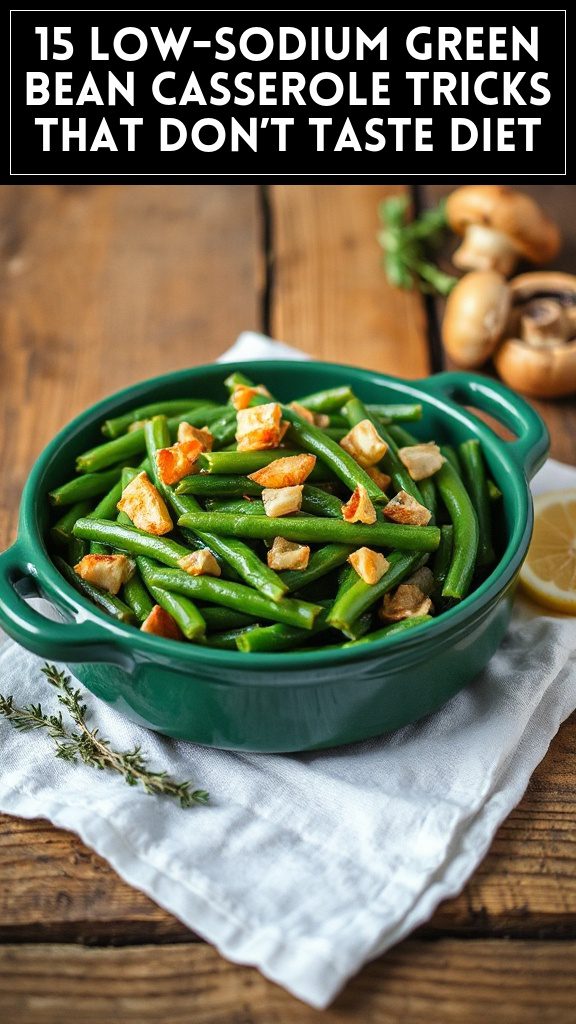 15 Low-Sodium Green Bean Casserole Tricks That Don’T Taste Diet