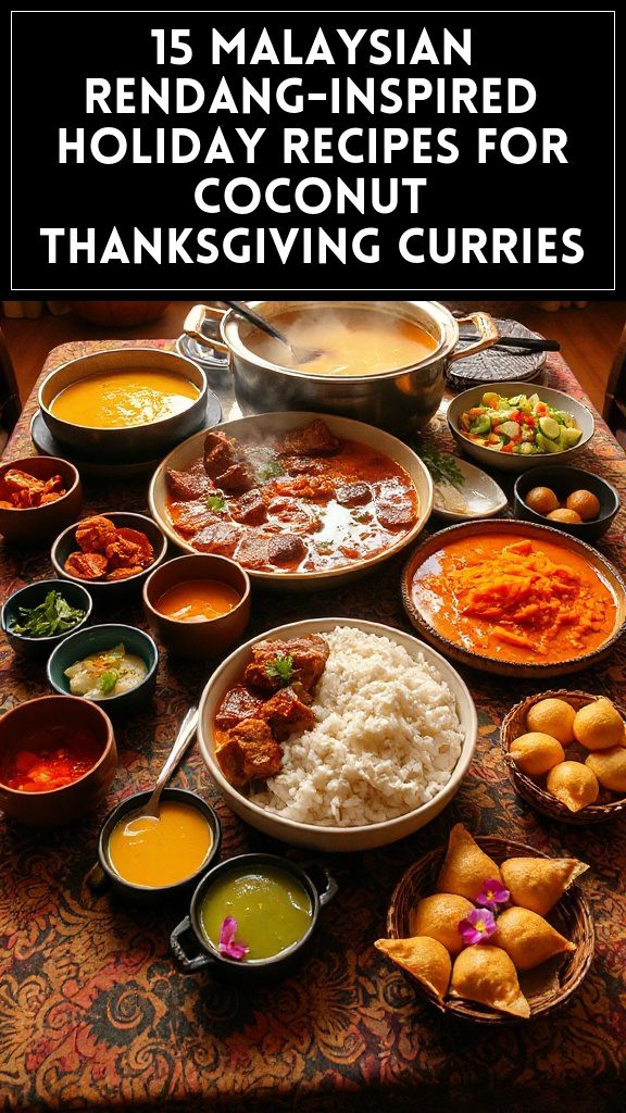 15 Malaysian Rendang-Inspired Holiday Recipes for Coconut Thanksgiving Curries