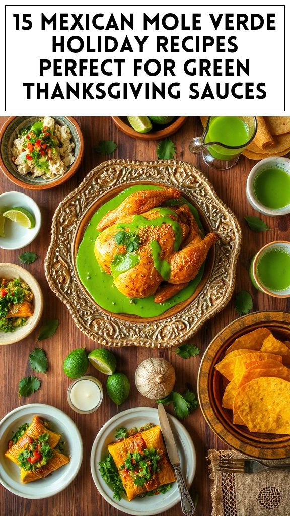 15 Mexican Mole Verde Holiday Recipes Perfect for Green Thanksgiving Sauces