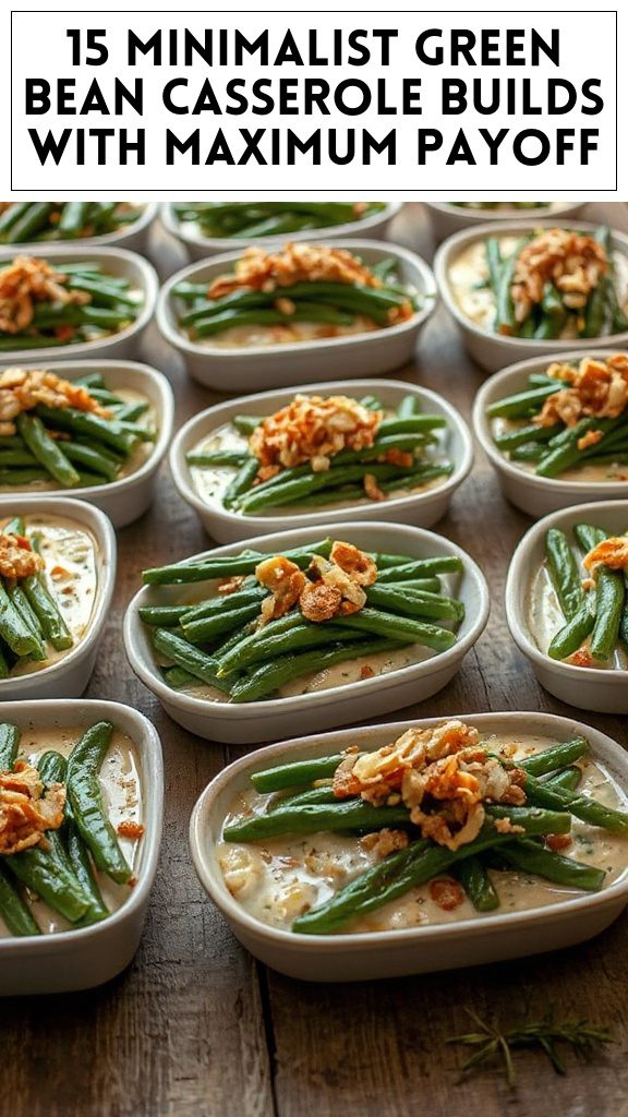 15 Minimalist Green Bean Casserole Builds With Maximum Payoff