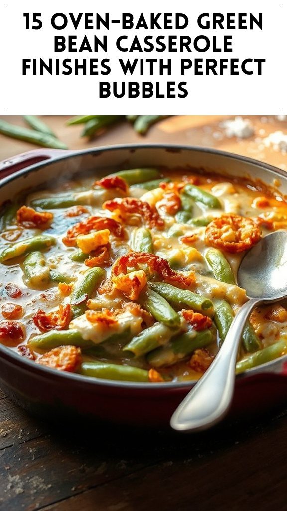 15 Oven-Baked Green Bean Casserole Finishes With Perfect Bubbles