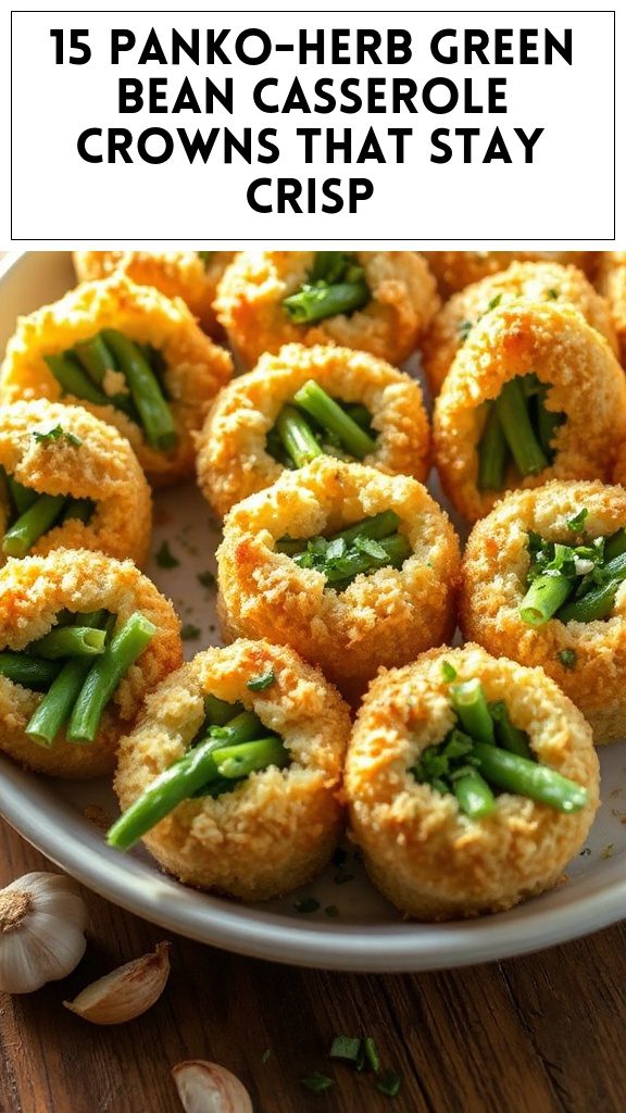 15 Panko-Herb Green Bean Casserole Crowns That Stay Crisp