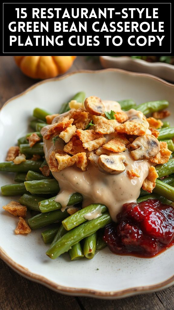 15 Restaurant-Style Green Bean Casserole Plating Cues to Copy