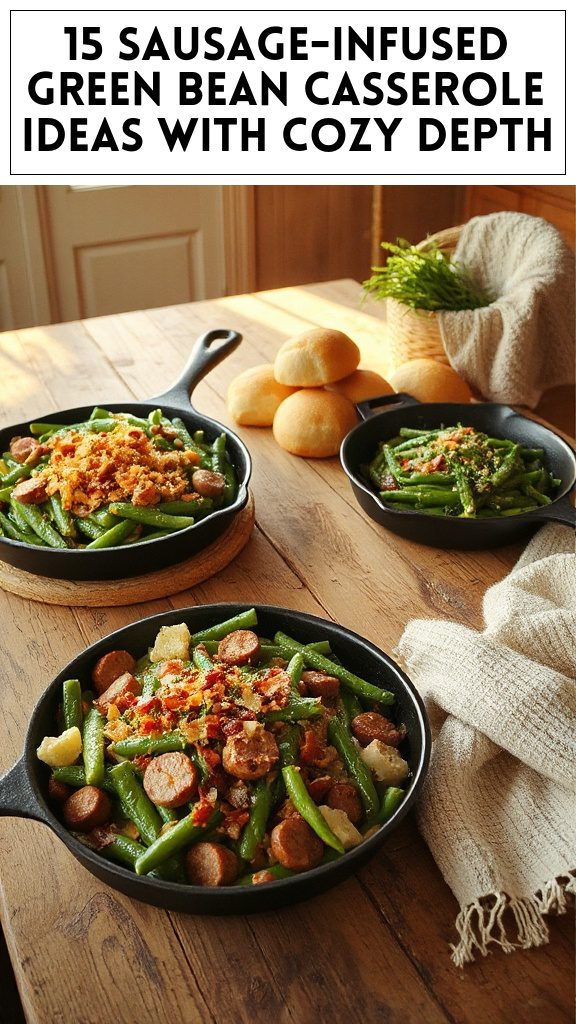 15 Sausage-Infused Green Bean Casserole Ideas With Cozy Depth