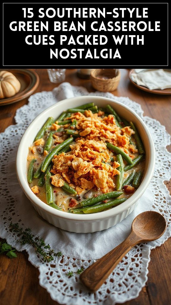 15 Southern-Style Green Bean Casserole Cues Packed With Nostalgia