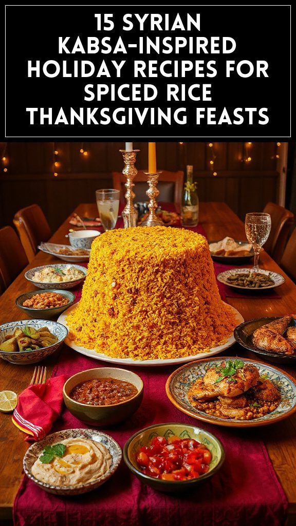 15 Syrian Kabsa-Inspired Holiday Recipes for Spiced Rice Thanksgiving Feasts