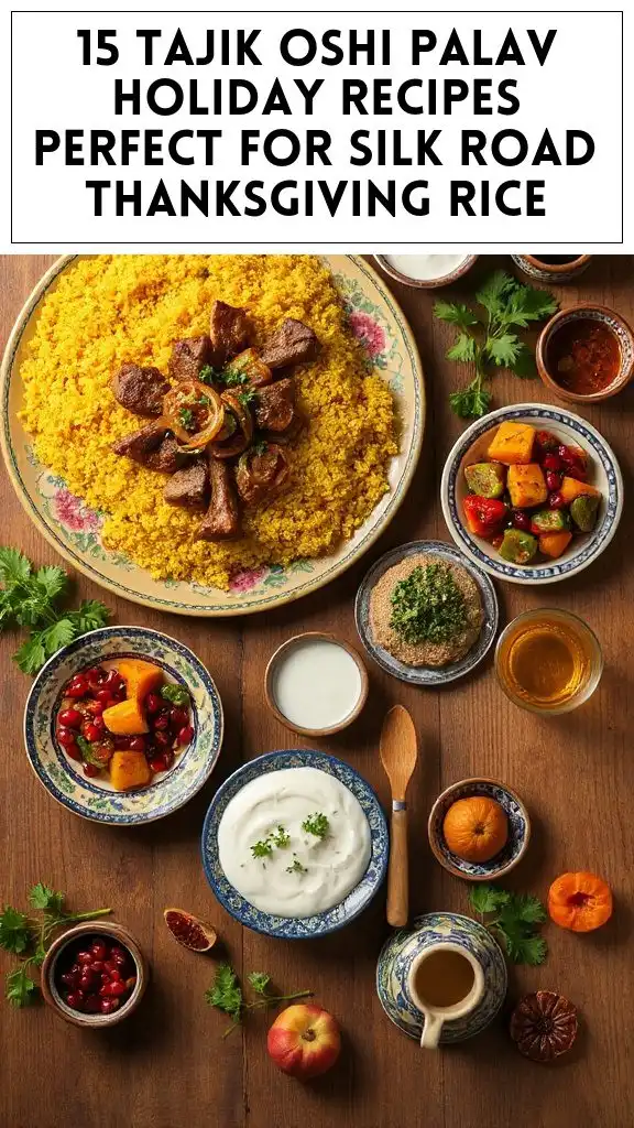 15 Tajik Oshi Palav Holiday Recipes Perfect for Silk Road Thanksgiving Rice