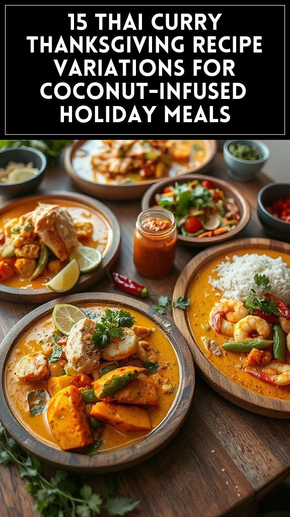 15 Thai Curry Thanksgiving Recipe Variations for Coconut-Infused Holiday Meals