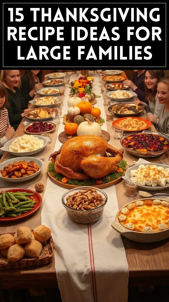 15 Thanksgiving Recipe Ideas for Large Families
