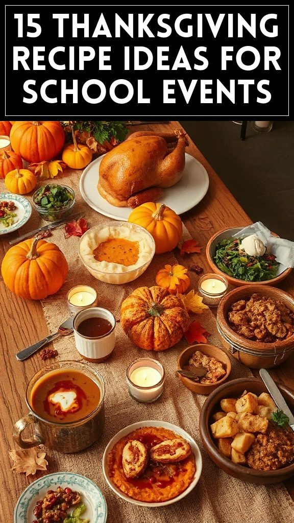 15 Thanksgiving Recipe Ideas for School Events