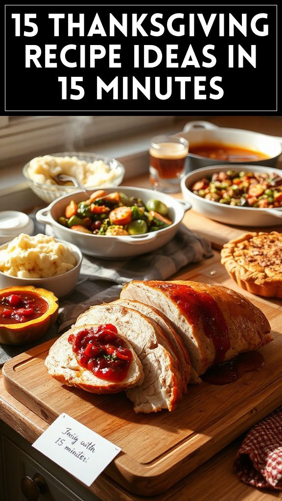 15 Thanksgiving Recipe Ideas in 15 Minutes