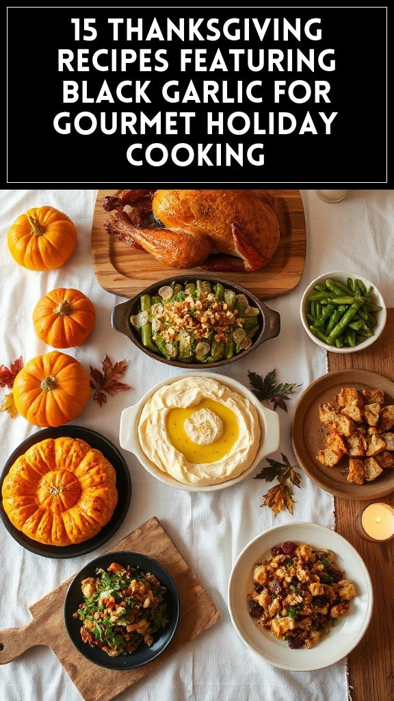 15 Thanksgiving Recipes Featuring Black Garlic for Gourmet Holiday Cooking
