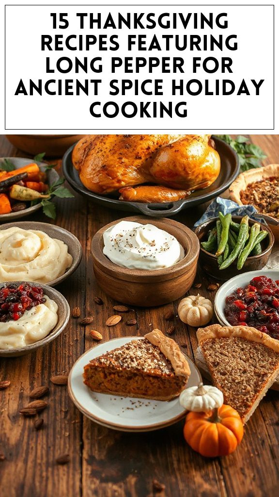 15 Thanksgiving Recipes Featuring Long Pepper for Ancient Spice Holiday Cooking
