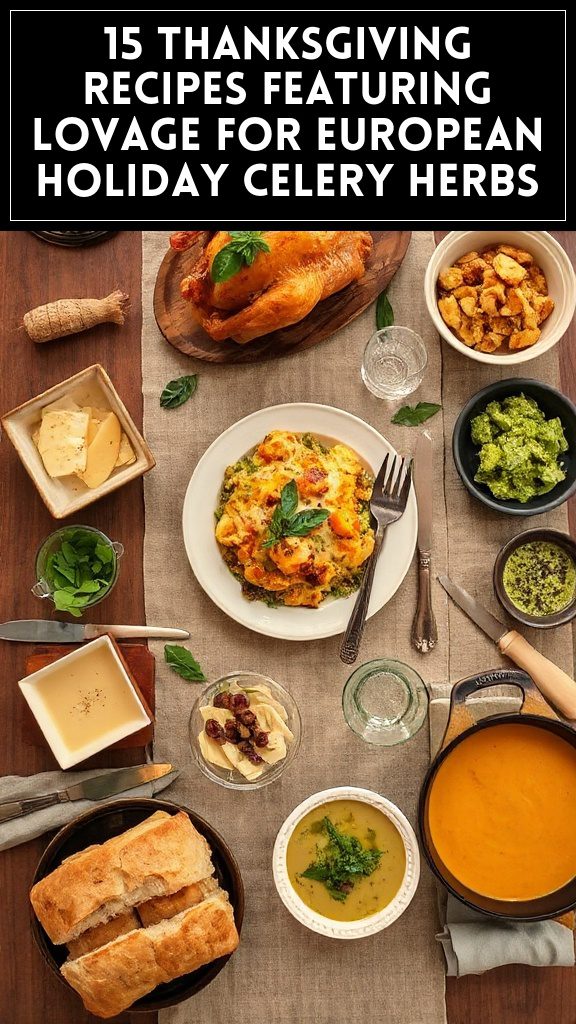 15 Thanksgiving Recipes Featuring Lovage for European Holiday Celery Herbs