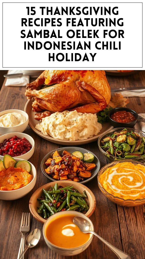 15 Thanksgiving Recipes Featuring Sambal Oelek for Indonesian Chili Holiday