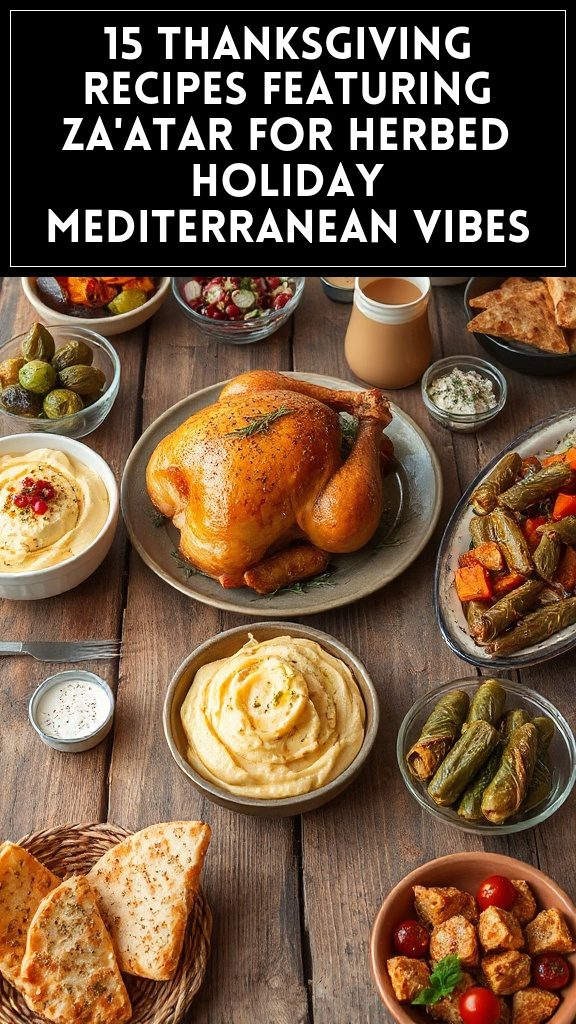 15 Thanksgiving Recipes Featuring Za'atar for Herbed Holiday Mediterranean Vibes