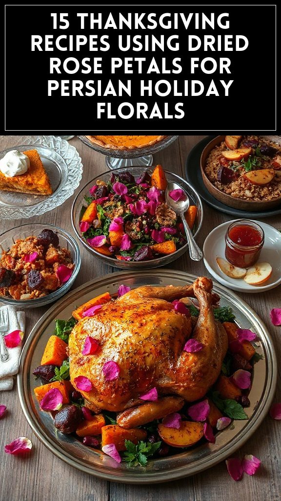 15 Thanksgiving Recipes Using Dried Rose Petals for Persian Holiday Florals