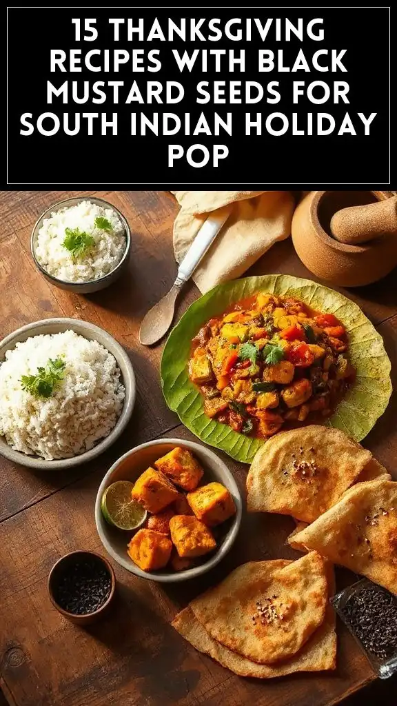 15 Thanksgiving Recipes With Black Mustard Seeds for South Indian Holiday Pop
