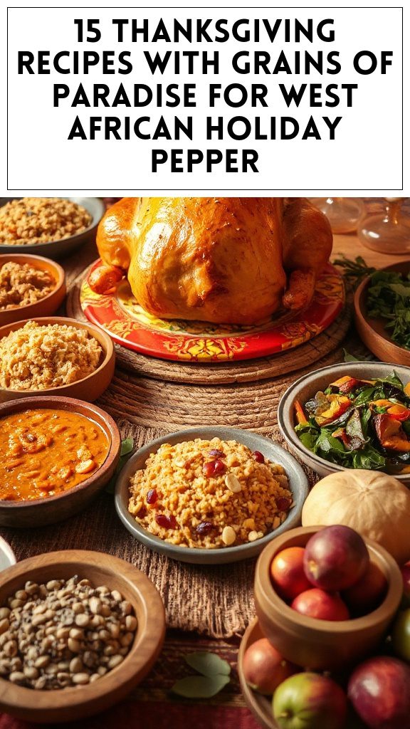 15 Thanksgiving Recipes With Grains of Paradise for West African Holiday Pepper
