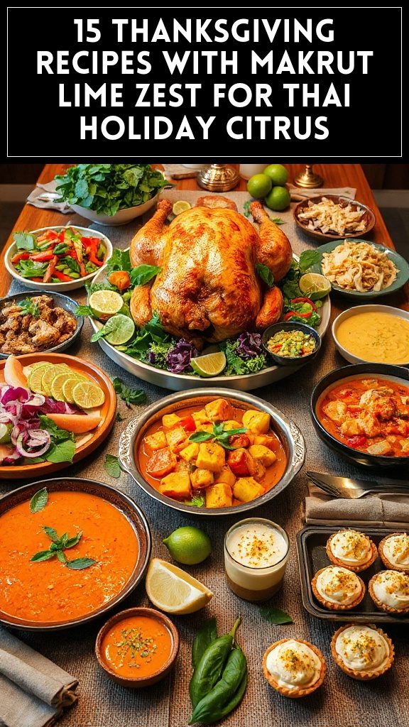 15 Thanksgiving Recipes With Makrut Lime Zest for Thai Holiday Citrus
