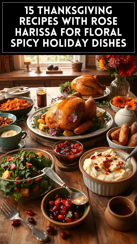 15 Thanksgiving Recipes With Rose Harissa for Floral Spicy Holiday Dishes